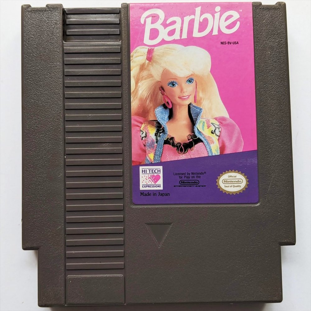 Nintendo NES Barbie Video Game Cartridge Only Vintage Hi Tech Expressions 1991